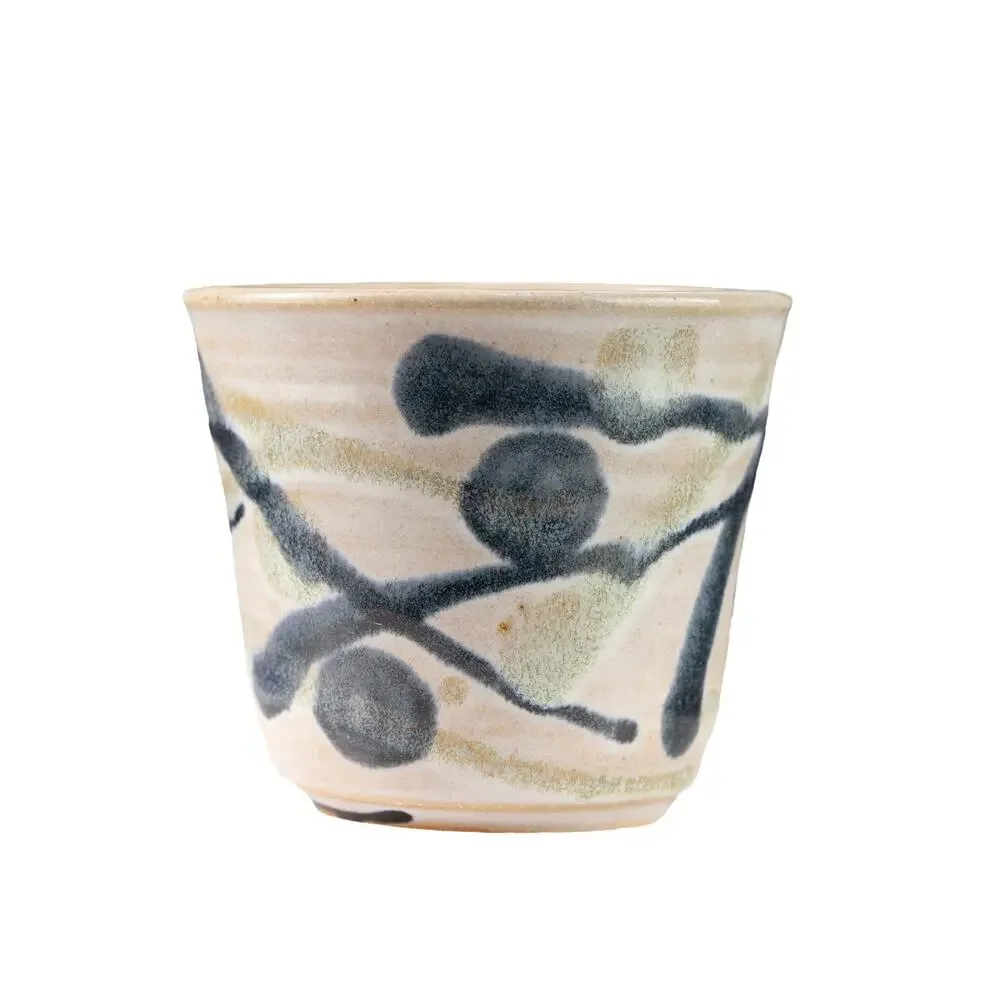 Vintage Handmade Japanese Studio Pottery Mug – Wabi-Sabi Ceramic Coffee Cup
